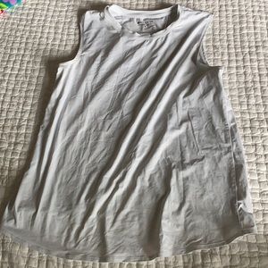 White Athleta Top With Open Back Detailing